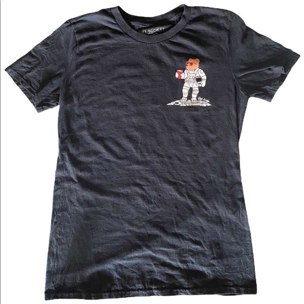 Riot Society Space Bear Astronaut Shirt Size Small
